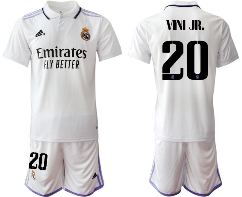 Men 2022-2023 Club Real Madrid home white #20 Soccer Jersey->real madrid jersey->Soccer Club Jersey